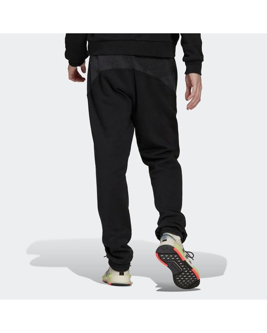 Adidas Black Originals R.Y.V. Elastic Waistband Drawstring Solid Color Cotton Casual Sports Pants/Trousers/Joggers for men