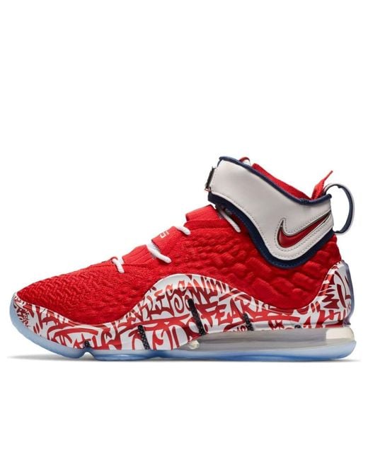 Nike Red Lebron 17 Ep 'Lebron 4 Graffiti' for men