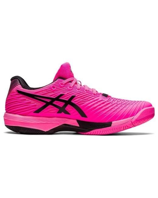 Asics Pink Solution Speed Flytefoam 2 Tennis Shoes for men