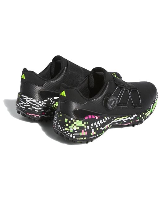 Adidas Black Zg23 Boa Glitch Boost Lucid Lemon' for men