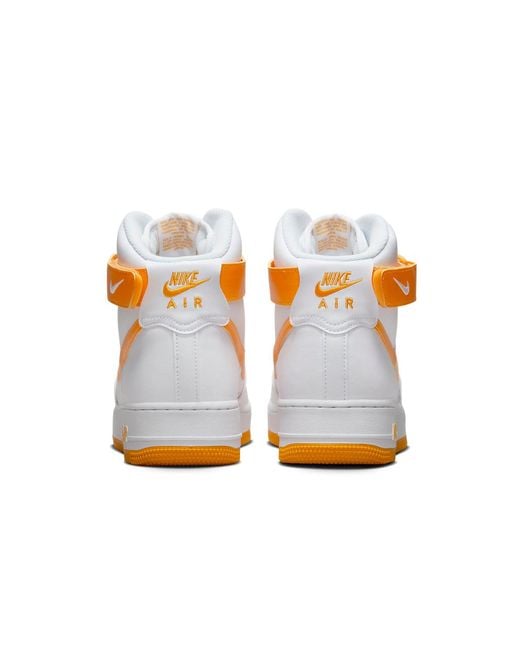 Nike Orange Air Force 1 High Sundial' for men