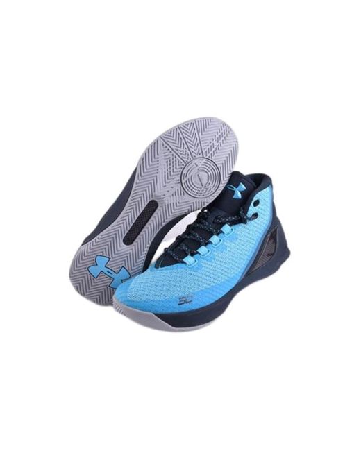 Under Armour Blue Curry 3 Mid 'Peacock' for men