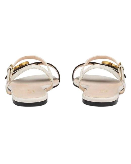 Gucci Metallic (Wmns) Double G Leather Sandal