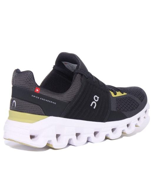 On Shoes Black Cloudswift 'Magnet Citron' for men