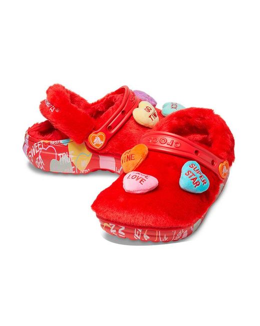 CROCSTM Red Sweethearts X Clog Classic Fur 'Valentine's Day' for men