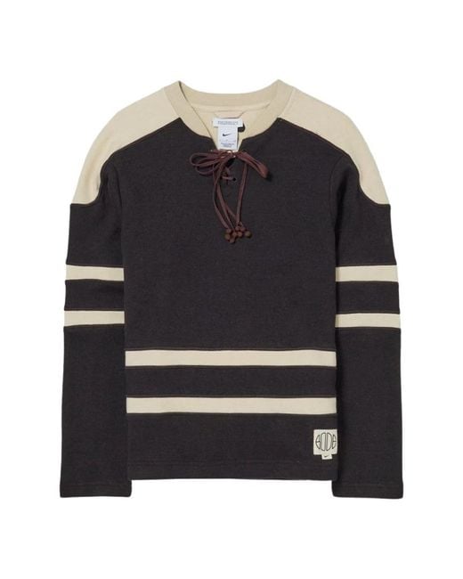 Nike Black X Bode Astro Grabber Lacing Knit Sweater Asia Sizing 'Shaded Natural Linen' for men