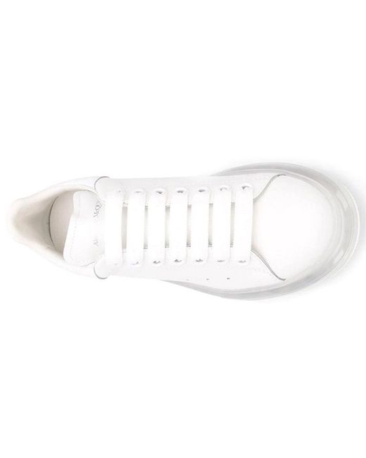 McQueen White (Wmns) Oversized Sneaker Clear Sole'