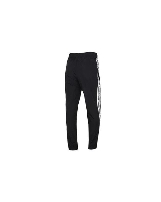 PUMA Black Poly Viscose Track Pants for men