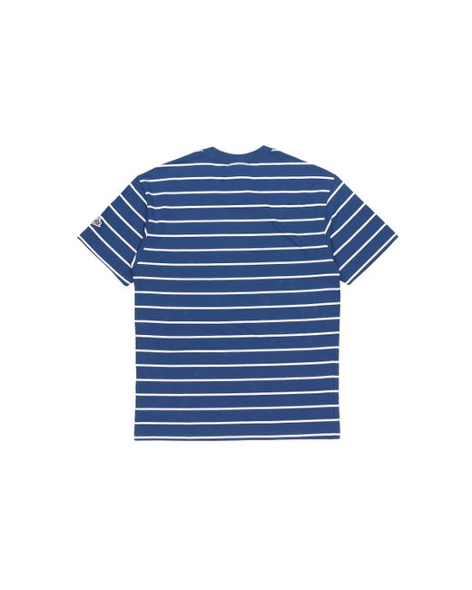 Nike Blue Sportswear Sports Stripe Round Neck Short Sleeve for men