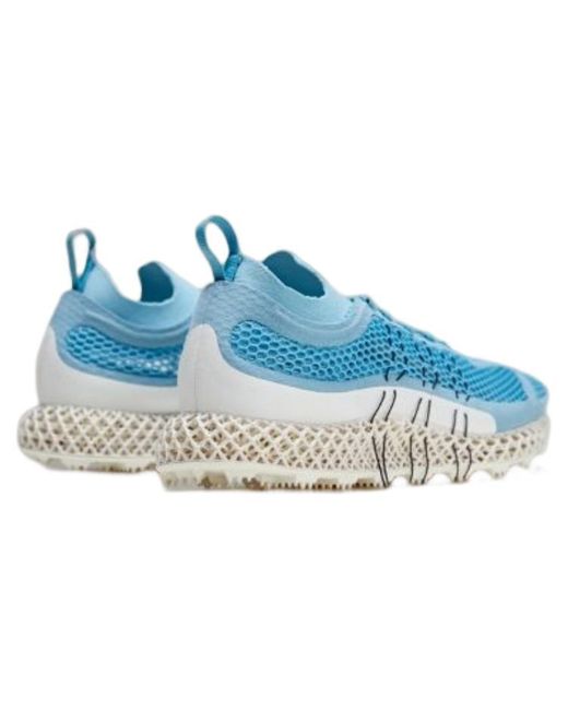 Adidas Blue Y3 Runner 4D Halo Off' for men