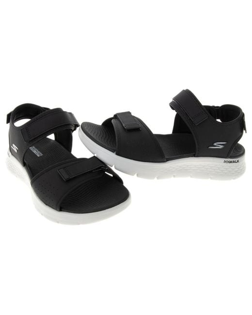 Skechers Black Go Walk Flex Sandal for men