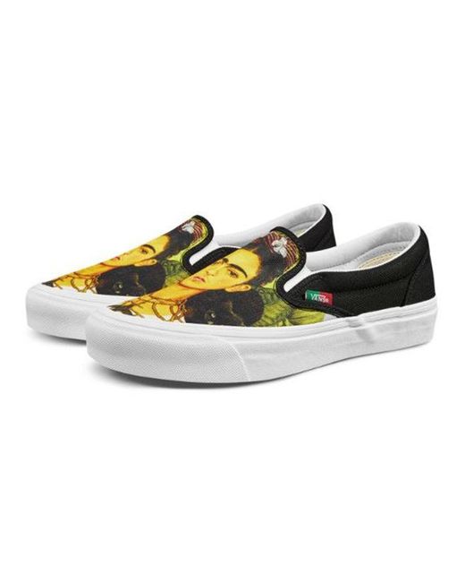 Vans Black Frida Kahlo X Og Slip-On Lx 'Self-Portrait' for men