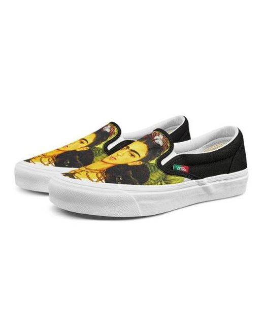 Vans Black Frida Kahlo X Og Slip-On Lx 'Self-Portrait' for men