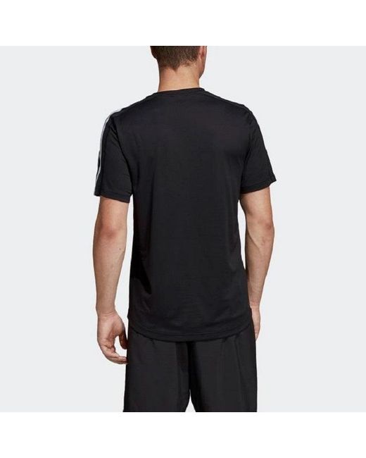 Adidas Black D2M Tee Athleisure Casual Sports Short Sleeve for men