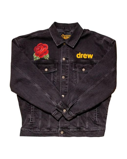 Drew House Black Hearty Trucker Jacket 'Medium Wash' for men