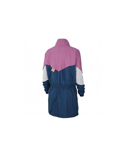 Nike Blue (Wmns) As W Sportswear Icn Clsh Track Jkt Jacket Cosmic Fuchsia