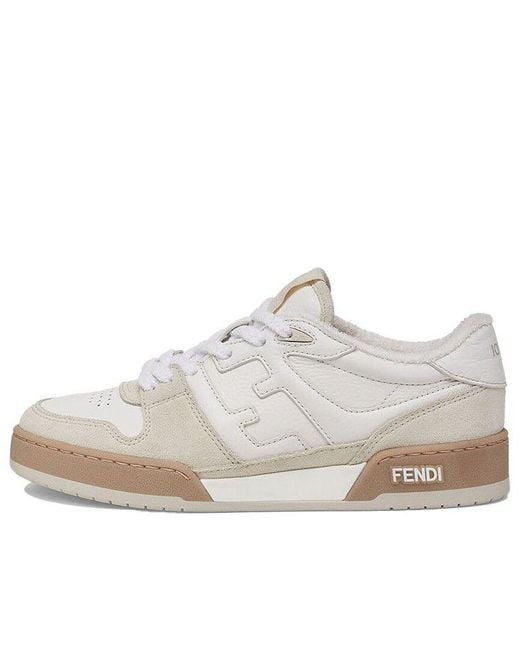 Fendi White (Wmns) Match Low Top Suede