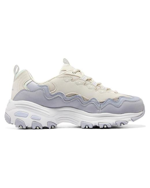 Skechers White (Wmns) D'Lites 1.0