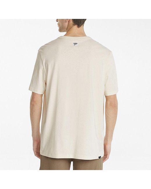 PUMA Natural Downtown Logo Tee for men