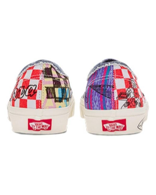 Vans Red Stranger Things X Authentic 'Surfer Boy Pizza' for men