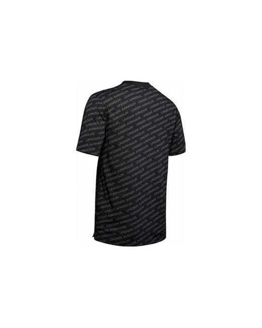 Under Armour Black Ua Unstoppable Wordmark Short Sleeve T-Shirt for men