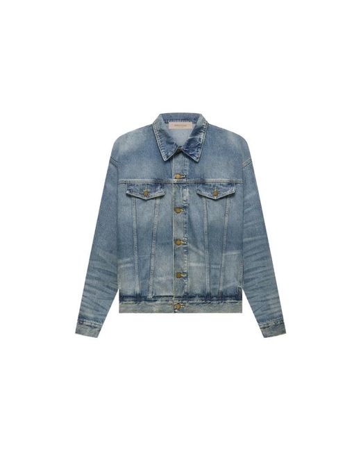 Fear Of God Blue Fw22 Denim Trucker Jacket for men