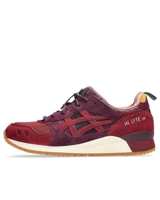 Asics Red Gel-Lyte Iii Og 'Bordeaux Wine' for men