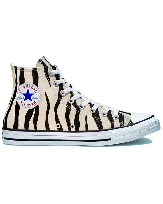 Converse Black Chuck Taylor All Star High 'Zebra Stripe' for men
