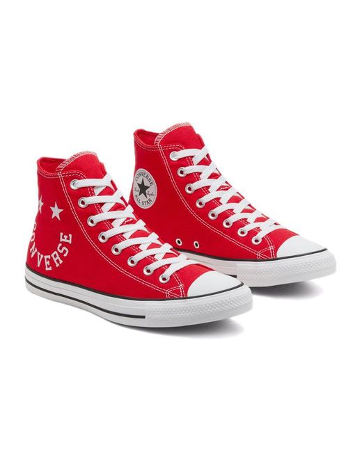 Converse Red Chuck Taylor All Star High 'Smiley for men