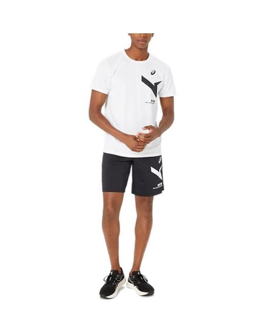 Asics White A-I-M Dry Short Sleeve T-Shirt 'Brilliant' for men