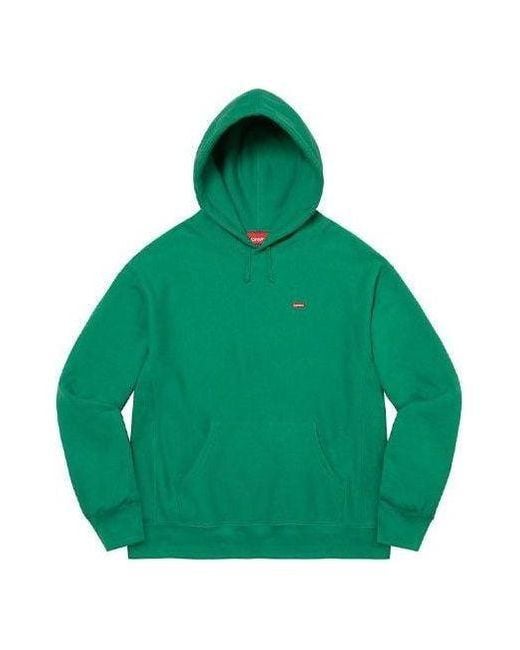 Supreme Green Small Box Hooded Sweatshirt for men