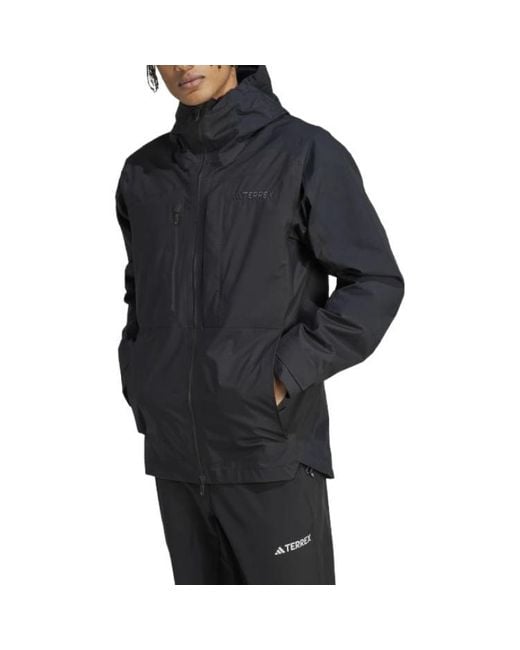 Adidas Blue Terrex Xploric Rain.Rdy Hiking Jacket for men