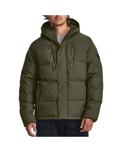 Under Armour Green Coldgear Infrared Fleece Down Jacket for men