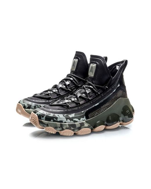Li-ning Black Classic Basketball Mid for men