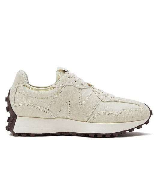 New Balance White 327