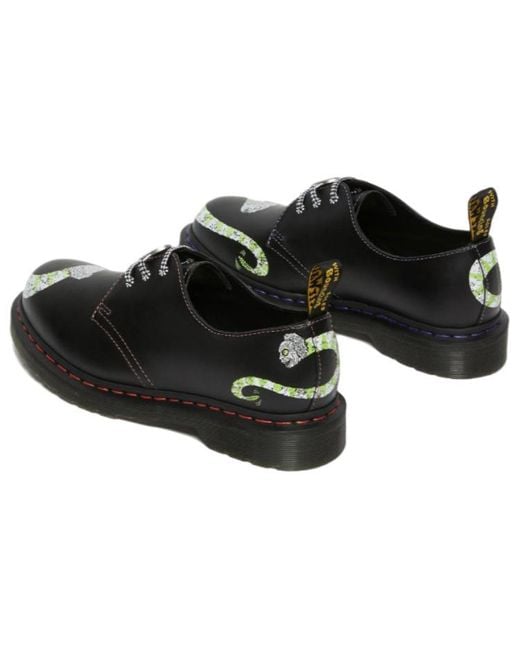 Dr. Martens Black 1461 Beetlejuice 3-Eye X Warner Bros for men