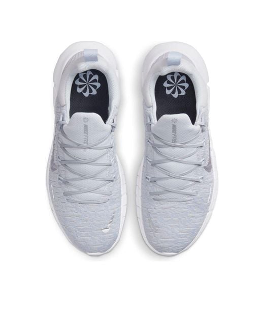 Nike White (Wmns) Free Run .0 'Pure Platinum Metallic'