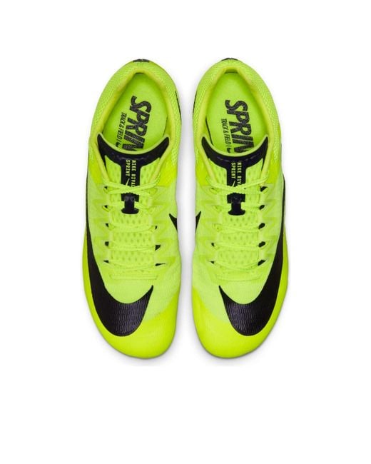 Nike Yellow Air Zoom Rival Sprint Spikes 'Volt Foam' for men
