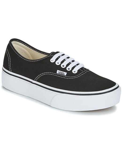 Vans Black Authentic Platform for men
