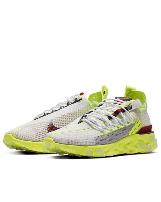 Nike Green React Wr Ispa 'Platinum Volt' for men