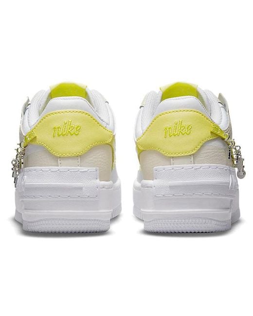 Nike White (Wmns) Air Force 1 Shadow Se 'Pale Ivory Light Zitron'