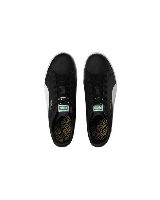 PUMA Black Court Star Low-Top Sneakers for men