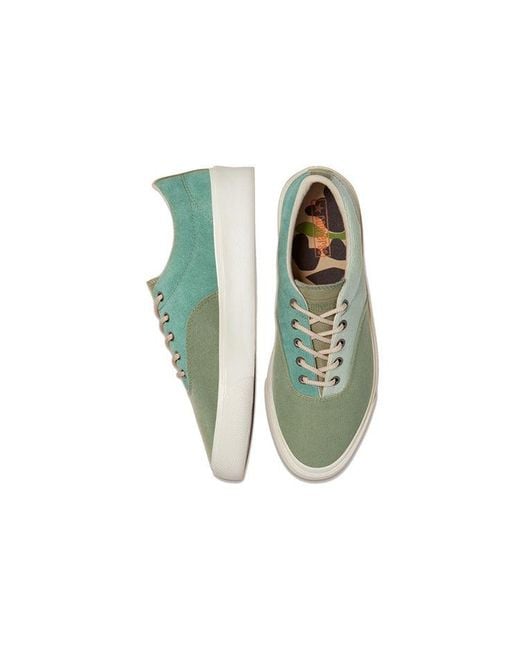 Converse White Skid Grip Low 'Malachite' for men