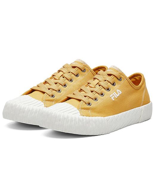 Fila Yellow (Wmns) Fmc Series Carve Low Canvas Shoes Gs