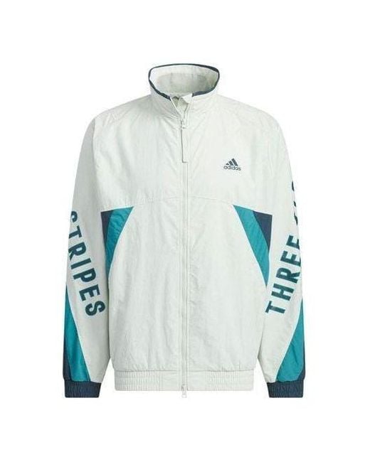 Adidas Blue Word Woven Jacket Asia Sizing for men