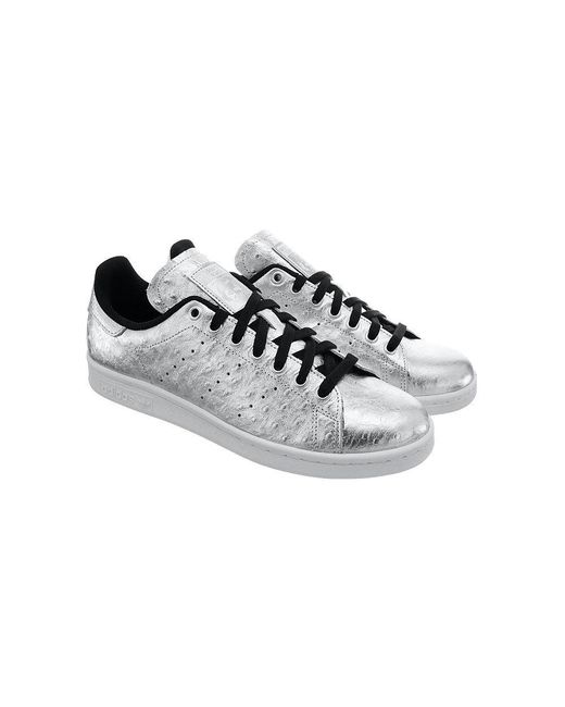 Adidas Gray Stan Smith 'Metallic Ostrich' for men