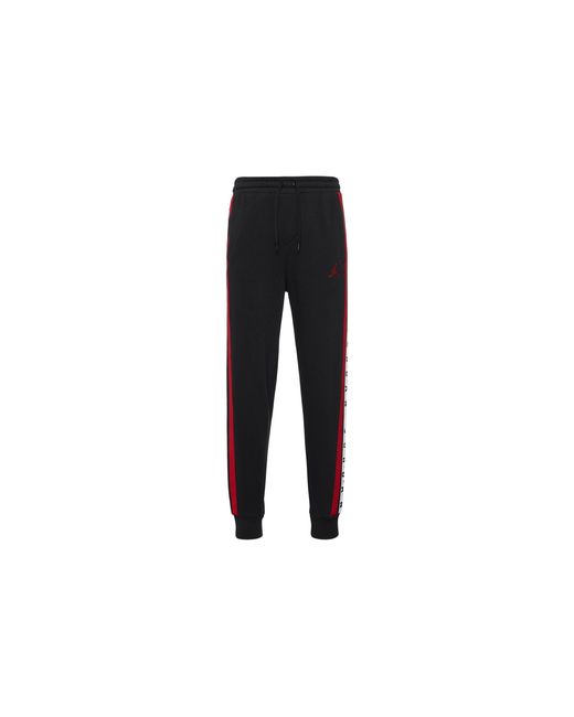 Nike Red Logo Splicing Fleece Lined Stay Warm Bundle Feet Sweatpants Winter for men