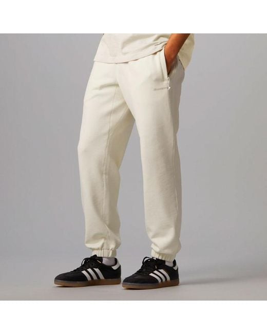 Adidas White Originals X Pharrell Williams Crossover Solid Color Lacing Bundle Feet Sports Pants for men