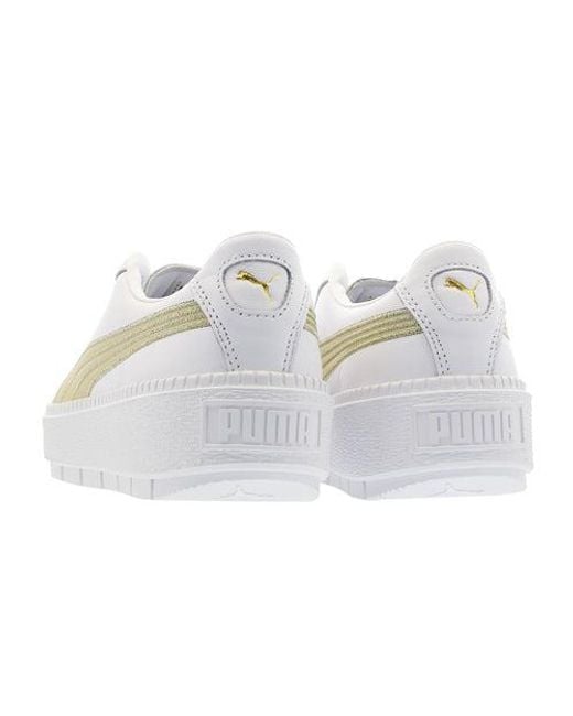 PUMA White (Wmns) Platform Trace Varsity'