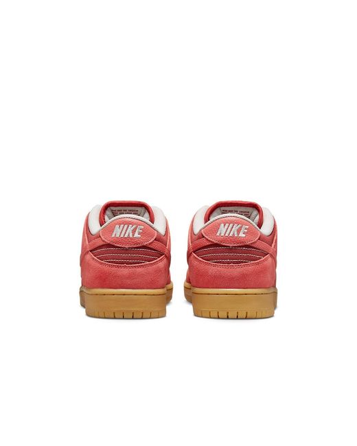 Nike Red Sb Dunk Low 'Adobe' for men